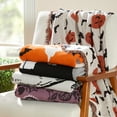 thumbnail image 5 of Way to Celebrate Halloween Soft Touch Multicolour Venus Flytrap Jacquard Knitted Tapestry Throw, 5 of 5