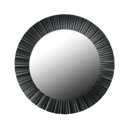20 Simply Elegant Black Fluted Frame Round Wall Mirror Com 20 Simply Elegant Black Fluted Frame Round Wall Mirror