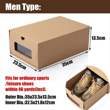 5 Type Shoe Boxes Organiser Drawer Foldable Stackable Tidy Storage