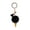Black, variant on Xinyolin Portable Ice Cream Pendant Keychain Cute Cartoon Plush Ball Keychain Bags Car Key Chain Ring Creative Gift