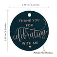 thumbnail image 6 of Inkdotpot Real Rose Gold Foil Thank You For Celebrating With Me Birthday Tags Favor Hang Paper Tags 50 Pieces, 6 of 6
