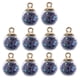 thumbnail image 2 of 10 Piezas 16 Mm Pequeñas Estrellas Bolas De Cristal Colgante Ajuste Collar Pendiente Accesorios De Joyería Para El Cabello púrpura Soledad encantos para la fabricación de joyas, 2 of 10