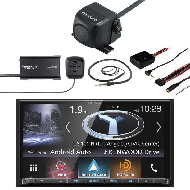Kenwood 6.95" Touchscreen inDash Navigation DVD Receiver w/Apple