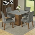 thumbnail image 2 of Juego de Comedor Mesa con 4 Sillas Madesa Karina Marrón/Gris/Plata, 2 of 8