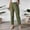 *Army Green, variant on ClodeEU Women's High Waisted Elastic Waist Tapered Cropped Pants,Casual Trousers with Pockets Army Green,Women's Plus L