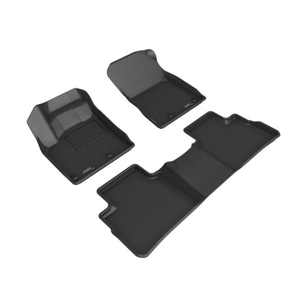 3D MAXpider Custom Fit Kagu Floor Mat (Black) Compatible with Nissan Rogue 2023-2026 - Full Set