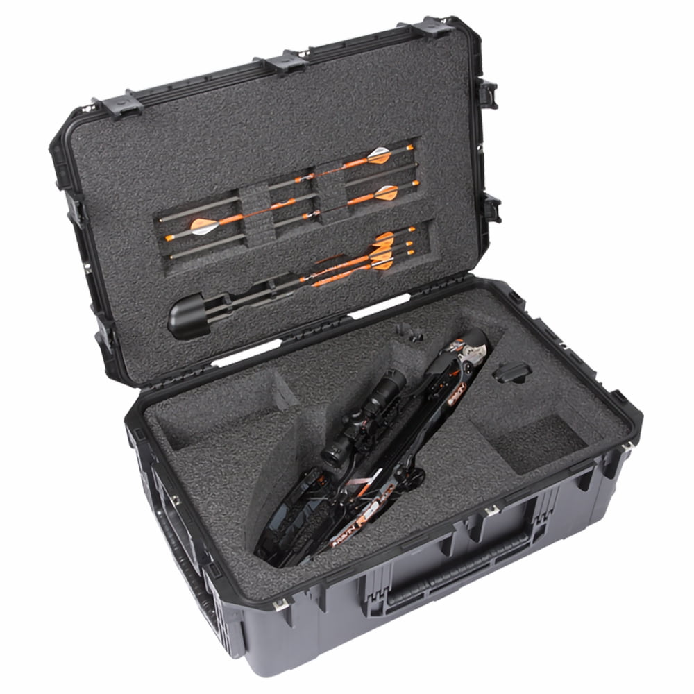 Black 113200 Tough and Rugged Plano Protector Spire Compact Crossbow Case 