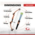 thumbnail image 5 of Genesis Original Archery Compound Bow & Arrow Set, Draw Hand-Right, Orange, 5 of 12