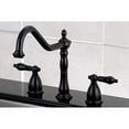 thumbnail image 2 of Kingston Brass KB1795PKLLS Kingston Brass KB1795PKLLS Widespread Kitchen Faucet Less Sprayer, ORB, 2 of 4