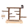 thumbnail image 4 of Parque de juegos para loros, soporte de juego para pájaros, percha de madera para loros, gimnasio de juegos para pájaros, corral para cacatúas,, 4 of 9