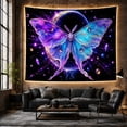 thumbnail image 6 of Large Cosmic Butterfly in Deep Blue & Purple Nebula Space, Mystical Fantasy Art for Space Lovers, Celestial Home Decor, Birthday Gift Tapestry Wall Hanging for Bedroom and Living Room, 6 of 7