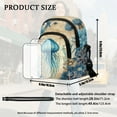 thumbnail image 7 of Xixirimido Blue Jellyfish Pattern Small Crossbody Purses Bags for Women Men Travel, Chest Sling Bag Women Casual Cross Body Bag Sling Backpack, 7 of 7