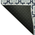 thumbnail image 3 of Addison Rugs Mayfield Washable Transitional Modern Squares Navy Rectangle Rug, 5' x 7'6", 3 of 6