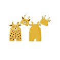 thumbnail image 2 of RUINIXCW Infant Baby Boy Girl Giraffe Outfit Nebworn Baby Photography Outfits Boys Girls Summer Rompers Clothes Sleeveless Bodysuit Jumpsuit Overalls with Hat, 2 of 7