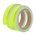 thumbnail image 1 of Unique Bargains Reflective Tape, 2pcs 0.8'x33FT Waterproof High Visibility Warning Safety Tape, Fluorescent Green, 1 of 7