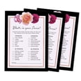 thumbnail image 1 of Inkdotpot 50-PackFloralWhats In Your Purse Bridal ShowerGameWedding Shower Bachelorette Party Bulk ActivityGameCards, 1 of 7