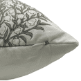 thumbnail image 2 of Fabdivine Block Print Throw Pillow Cover, 14x14 inch, Thick Cotton, Handmade, Boho, Grey and white, 2 of 5