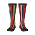 thumbnail image 2 of Lsque Mexican Serape Blanket Stripes Printed Crew Socks Men's Women's LightWeight Thin Casual Calf Socks ,Knee High Socks,Cotton Socks, 2 of 9