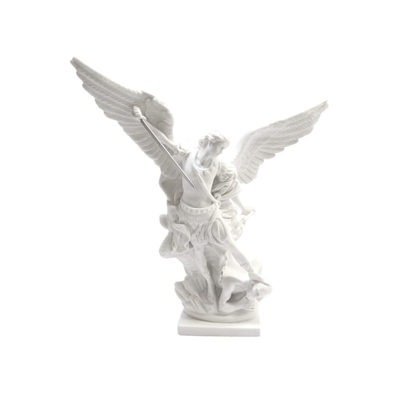 Vittoria Collection 16 Inch Saint St Michael Archangel Italian Statue Sculpture Figurine Guardian Angel Protector Protection Made in Italy Indoor Outdoor