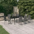 thumbnail image 1 of vidaXL 9 Piece Garden Dining Set Grey and Black, 1 of 5