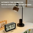 thumbnail image 4 of Bluetooth Sync Time Digital Alarm Clocks with Temperature Humidity Display, Timer, Night Light Function,for Living Room Office Bedroom Decor LED Electronic Date,4.92x1.42x3.15inch, 4 of 9