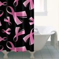 thumbnail image 4 of Pink Breast Cancer Shower Curtain 36"x72" ,Bathroom Decorative Shower Curtains Set with 12 Hooks,Modern Waterproof Washable Shower Curtain, 4 of 6