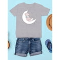 thumbnail image 3 of Cute Teddy Bear On The Moon T-Shirt Juniors -Image by Shutterstock,  Small, 3 of 4