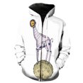 thumbnail image 1 of Sudadera con capucha y cremallera de astronauta de dibujos animados para hombre, unisex, de gran tamaño, para adolescentes, moda informal, gran oferta 2024, divertida, con estampado 3D, manga larga, g, 1 of 6
