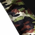 thumbnail image 4 of Yvsxxv Camo Print Silk Bandana, Soft Stretch Head Wrap, Unisex Daily Hair Accessory, Black, 1 Pc, 4 of 7