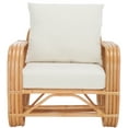 thumbnail image 2 of SAFAVIEH Beia Accent Chairs with Cushion, Natural/White (30.3 in. W x 32.7 in. D x 29.1 in. H), 2 of 12