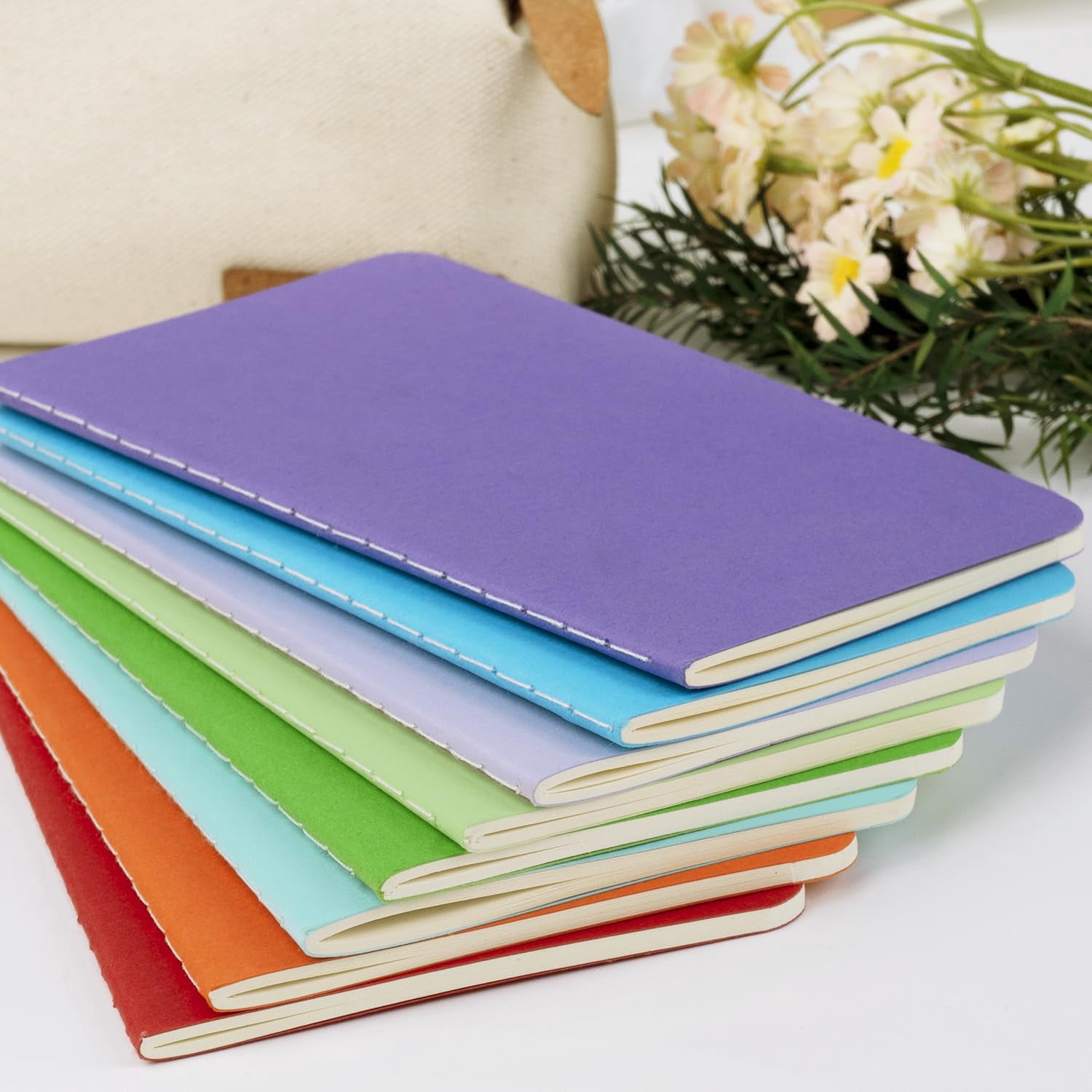 Small Lined Notepads Bulk 60 Pack (30 Sheets/60 Pages) Mini Journal Pocket Notebooks Set Colorful Cover For 3.5 X 5.5 Inches