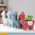 thumbnail image 3 of Flowerpot Cute Ornamental Ceramic Animal Micro Vase Flower Holder for Home, 3 of 9