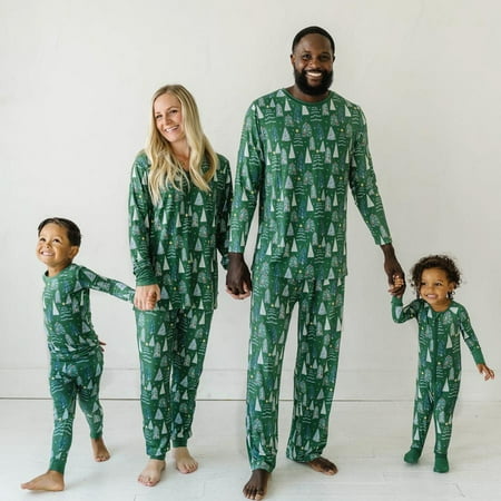 

Family Christmas Pajamas Matching Sets Green Christmas Tree Tops Pants Jammies for Adults Kids Baby Xmas Sleepwear