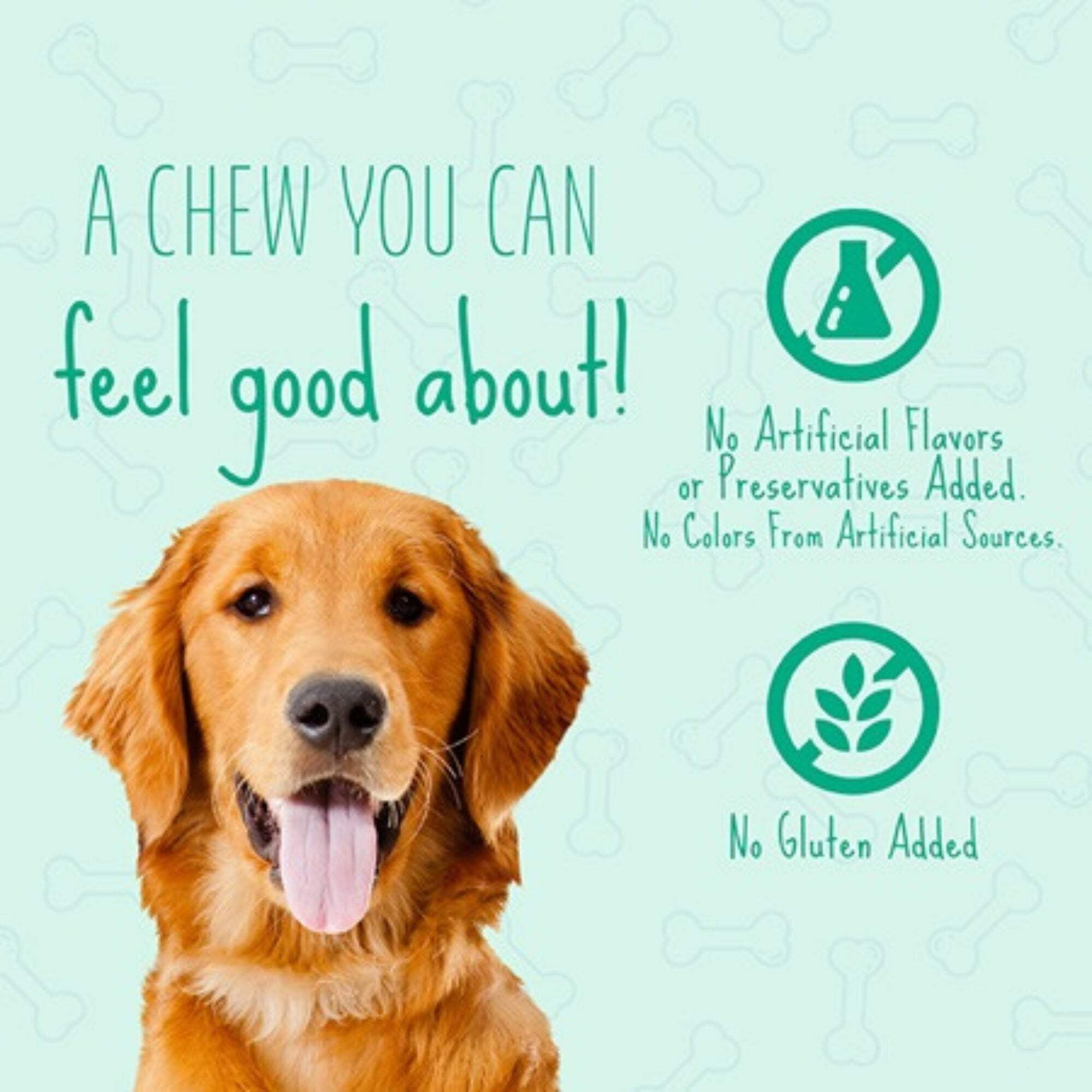 Better Belly Dental Kabobs, Highly Digestable Rawhide Dental Chews, 18 Count