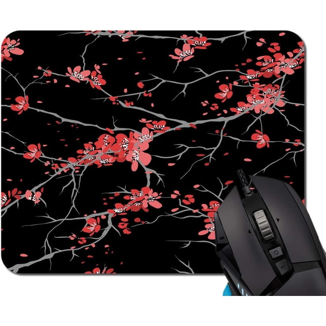 Mouse Pad,Cherry Blossoms Mouse Pad Rectangle Non-Slip Rubber Mousepad Office Accessories Desk Decor Mouse Pads for Computers Laptop