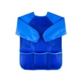 thumbnail image 4 of Delantal impermeable de manga larga para niños, arte para niños, pintura, cocinero, bata de alimentación, L, azul kenally HA5522-12B, 4 of 6