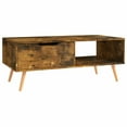 thumbnail image 2 of vidaXL Coffee Table Smoked Oak 100x49.5x43 cm Engineered Wood, 2 of 4