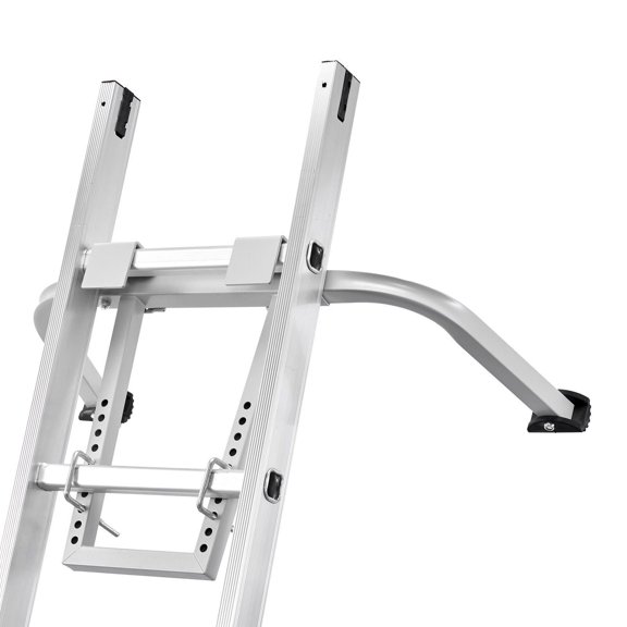 Heavy Duty Steel Ladder Stabilizer Roof Hook with Wall Extension and Anti Slip Rubber Feet
