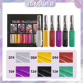thumbnail image 4 of 6 Colors Temporary Hair Dye for Girls Bright Colors Safe Easy Blending Washable Disposable Hair Dye Color Type B, 4 of 5