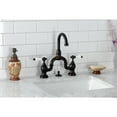 thumbnail image 3 of Kingston Brass KS7995PL English Country Bridge Bathroom Faucet with Brass Pop-up, Oil Rubbed Bronze, 3 of 7