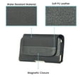 thumbnail image 5 of Strong Durable PU Leather Holster Case for 6-6.5 inch Phones, Mobile Belt Loop, Belt Clip Holder Water Resistant Cover, 5 of 6