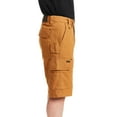 thumbnail image 2 of Men's Smith's Workwear 11-inch Relaxed-Fit Stretch Duck Canvas Cargo Shorts Color: Clay Brown Size: 36, 2 of 5