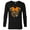 Black, variant on Disney Minnie Mouse Halloween Ghosts Pumpkins Spiders - Long Sleeve T-Shirt for Men - Customized-Athletic Heather