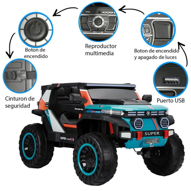 Montable Electrico GB Razer Land Rover Azul 12v