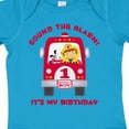 thumbnail image 4 of Inktastic Fire Truck 1st Birthday Boy Boys Baby Bodysuit, 4 of 5