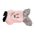 thumbnail image 1 of Dog Cold Weather Outfit, Dog Winter Clothes 4 Legged Round Neck Thick Splicing Design  For Large Dogs Pink 4XL, 1 of 8