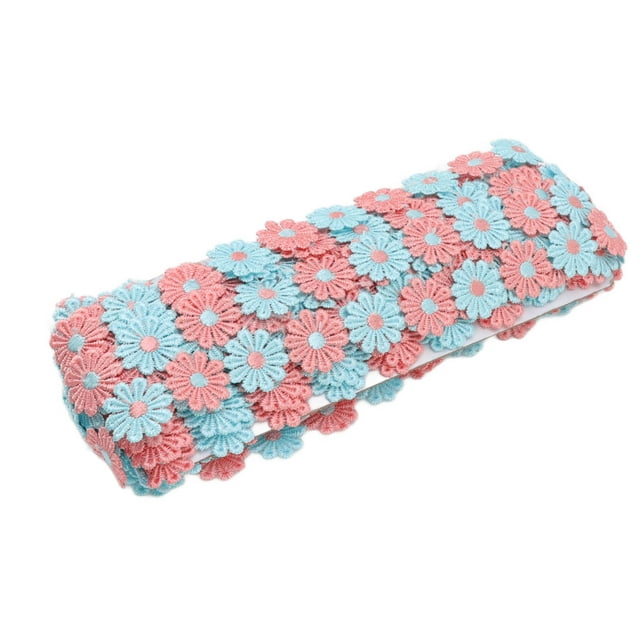 Adorno De Encaje De Flor De Margarita, Encaje Artesanal Con Forma De Flor De Margarita De 10 Yardas Para Manualidades DIY Para Accesorios Para Sombreros