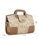 thumbnail image 5 of Bolso Para Dama Hueso Piel Grabado Flor Camel Piel Isis Nueva Imagen, 5 of 5