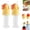 Orange*2, variant on 2PCS Reusable Children Beverage Water Bottle Straw Lid, 2 in 1 Design Straw Cap Portable, Spill Proof Water Bottle Twist Cover Caps for A Variety Of Bottle Mouths