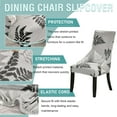 thumbnail image 5 of Stretch wingback Side Chair slipcover Printed, armless wingback Chair Cover with Elastic Bottom Sloping Armchair Covers Removable Washable Armchair Covers-AH-1 Pcs, 5 of 8